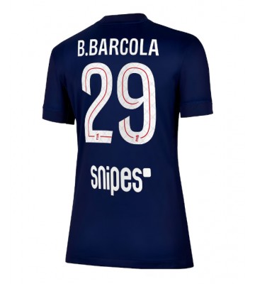 Paris Saint-Germain Bradley Barcola #29 Hjemmebanetrøje Dame 2025-26 Kortærmet